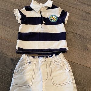 Baby Gap Rugby Shirt and Shorts